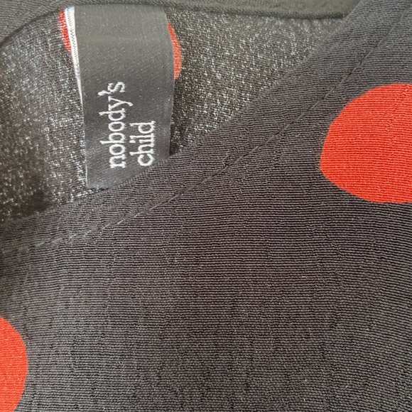 Nobody’s Child Black and Red Polka Tie Top - Picture 4 of 5